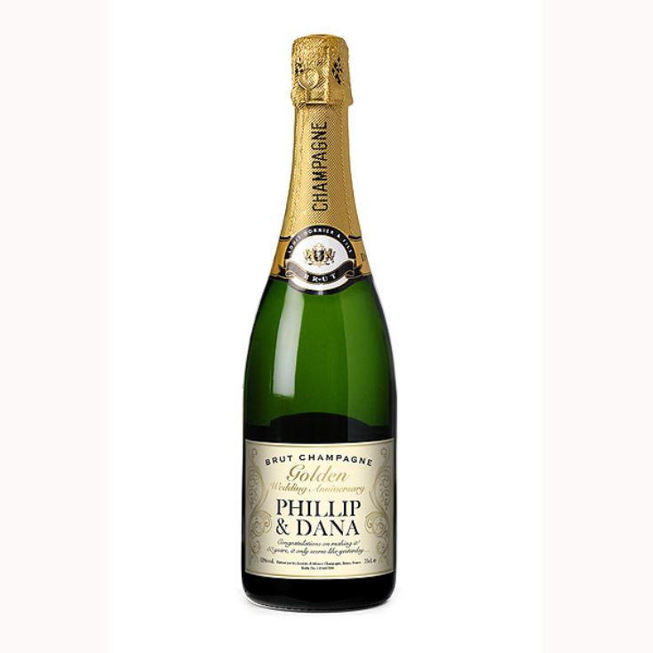 Personalised Golden Anniversary Champagne product image