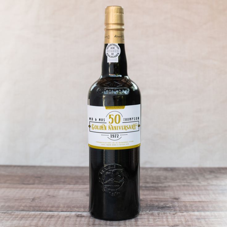 Personalised 50th Anniversary Port product image