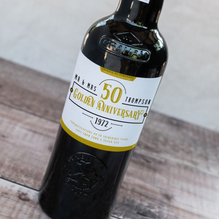 Personalised 50th Anniversary Port product image