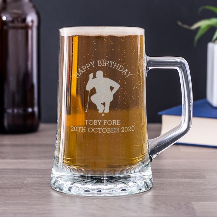 golf beer glass
