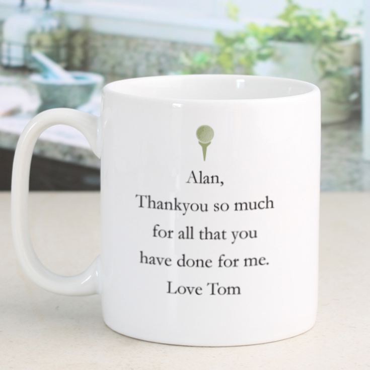 Personalised Simply The Best Golfer Design Mug product image