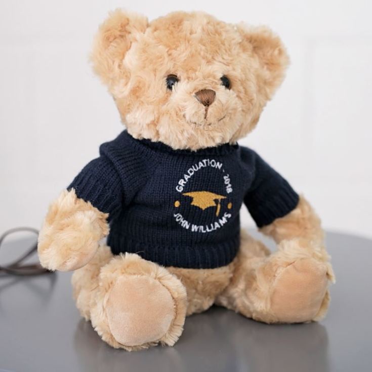 Embroidered Personalised Graduation Teddy Bear product image