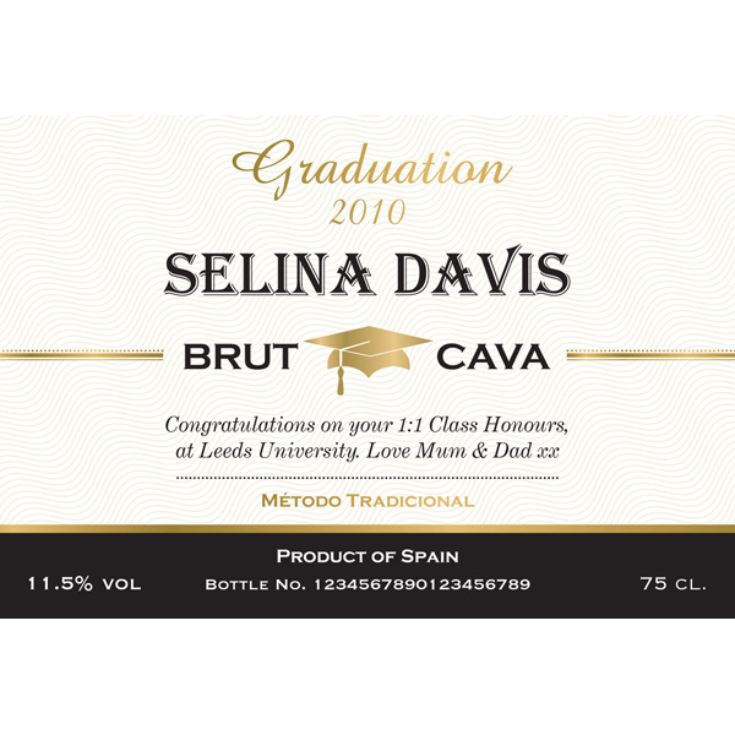 Personalised Graduation Cava product image