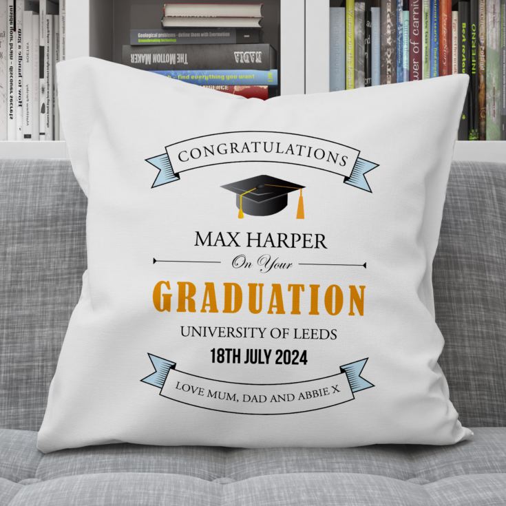 Personalised Graduation Cushion product image