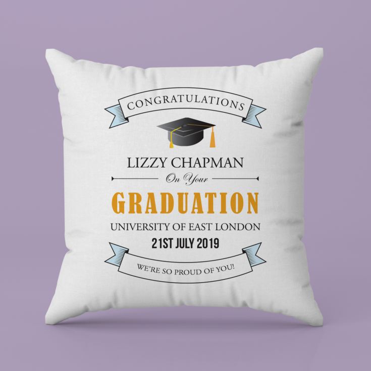 Personalised Graduation Cushion product image