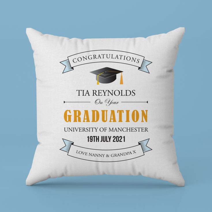 Personalised Graduation Cushion product image