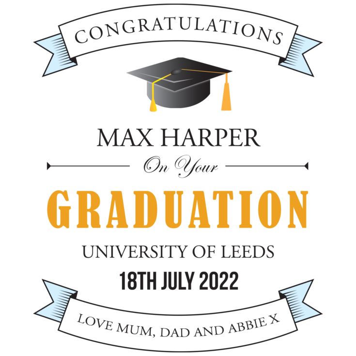Personalised Graduation Cushion product image