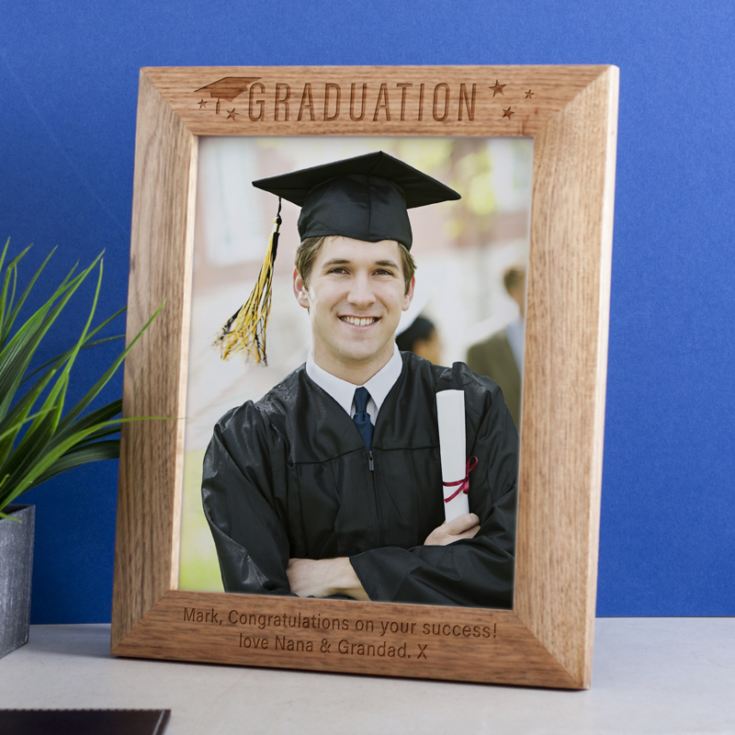 Personalised Graduation 8x10 Oak Frame product image