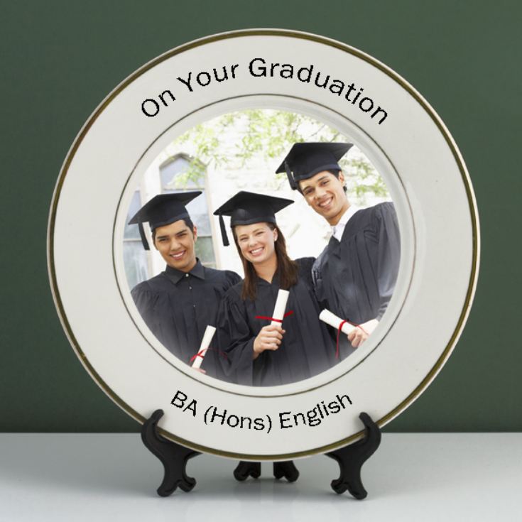 Personalised Graduation Photo Plate product image