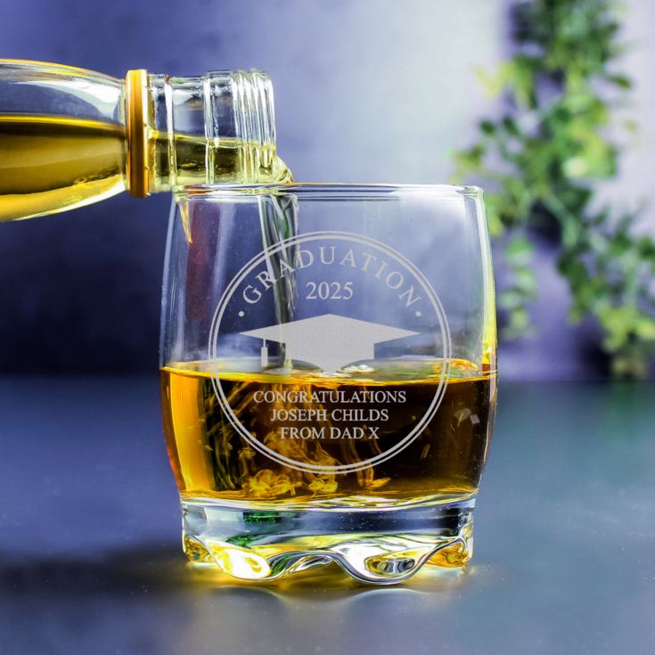Personalised Graduation Whisky Tumbler product image