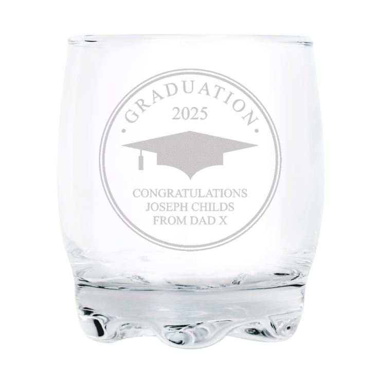 Personalised Graduation Whisky Tumbler product image