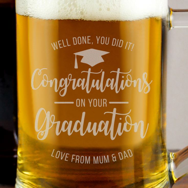 Personalised Graduation Pint Tankard product image