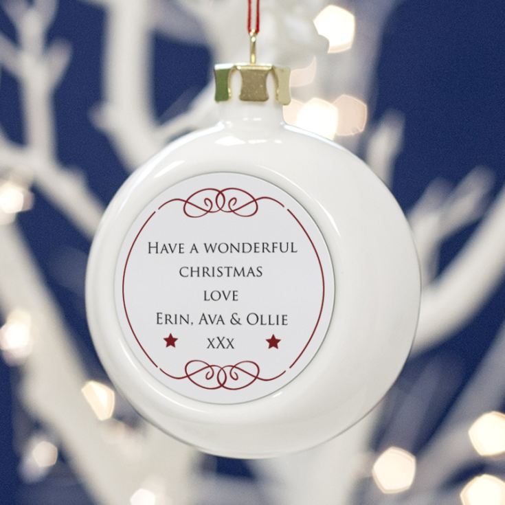 Personalised Grandad Christmas Bauble product image