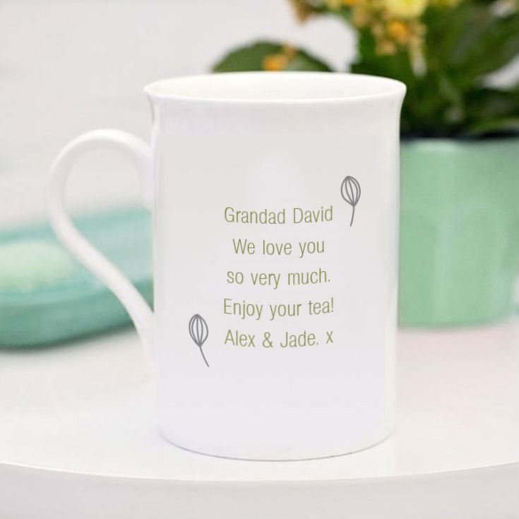 Personalised Grandad Bone China Mug product image