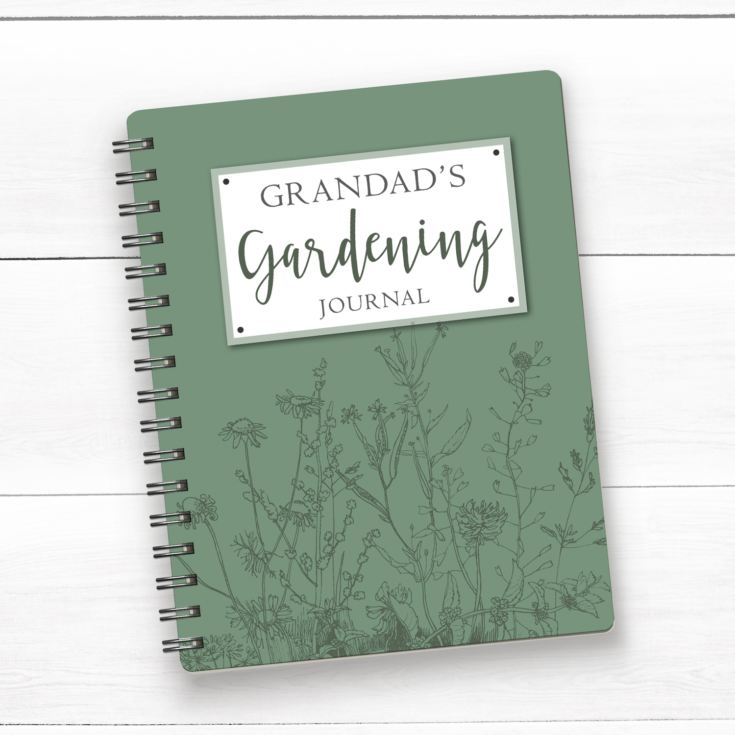 Personalised Grandads Gardening Journal Notepad product image