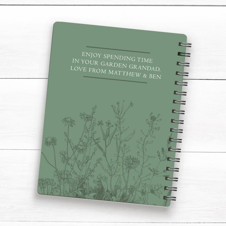 Personalised Grandads Gardening Journal Notepad product image