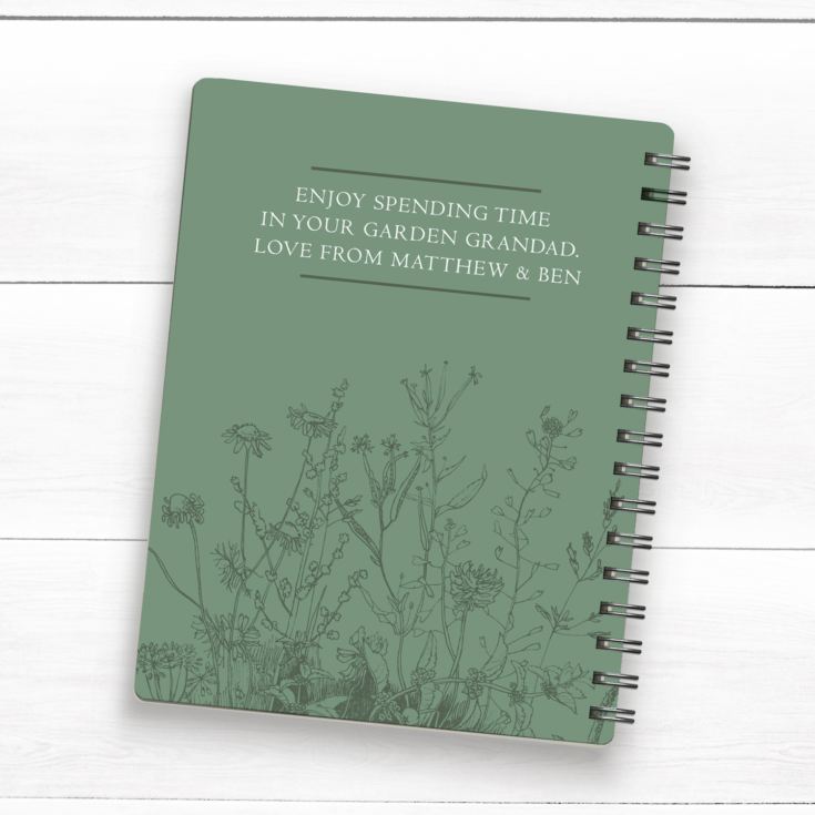 Personalised Grandads Gardening Journal Notepad product image
