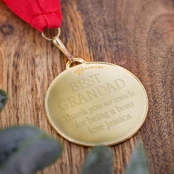 Personalised Best Grandad Medal product image
