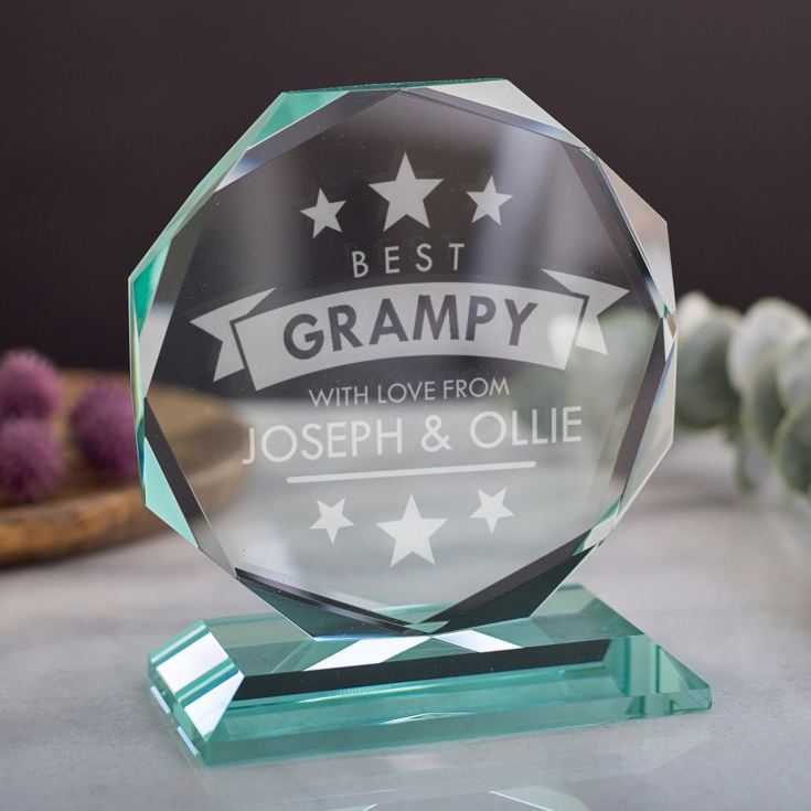 Personalised Best Grandad Octagon Award product image