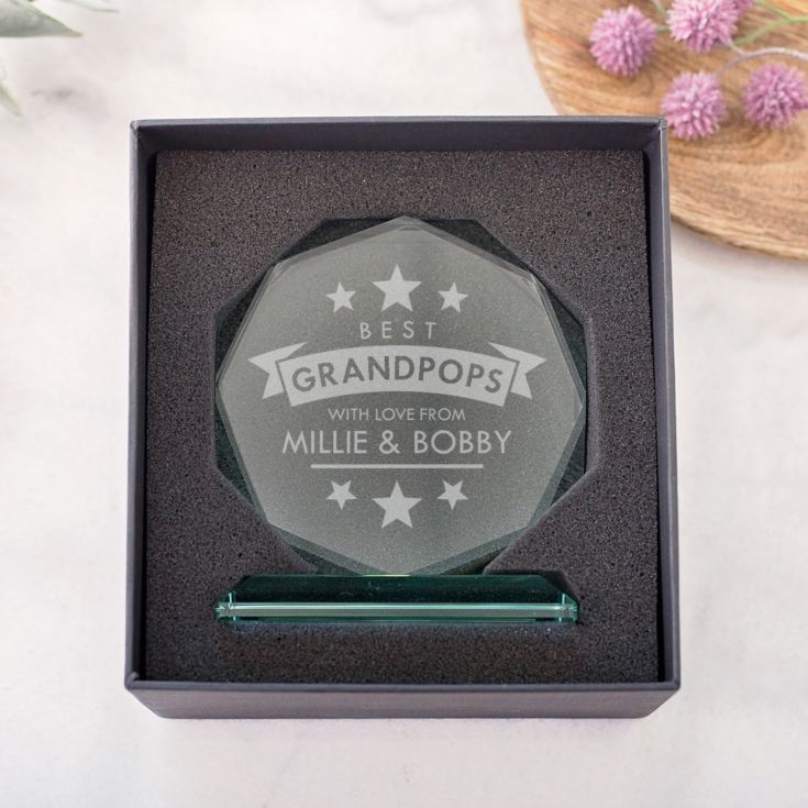 Personalised Best Grandad Octagon Award product image