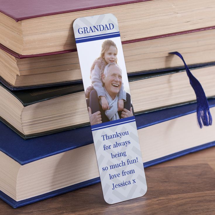 Personalised Grandad Photo Upload Bookmark product image