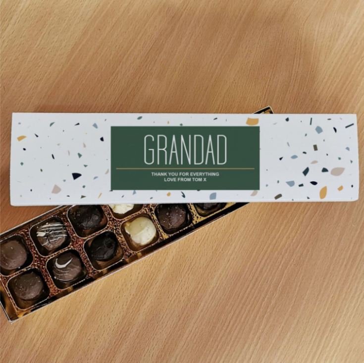 Grandad Handmade Truffles In Personalised Box product image