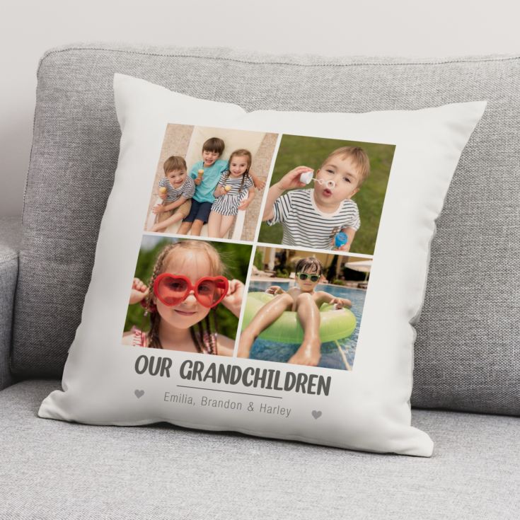 Personalised Grandchildren Multi Photo Cushion product image