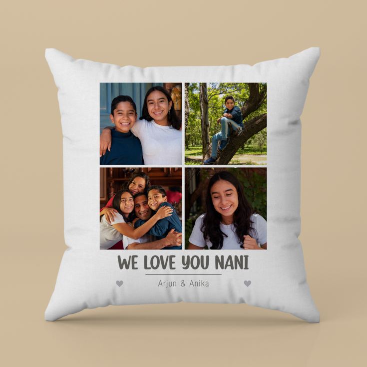 Personalised Grandchildren Multi Photo Cushion product image