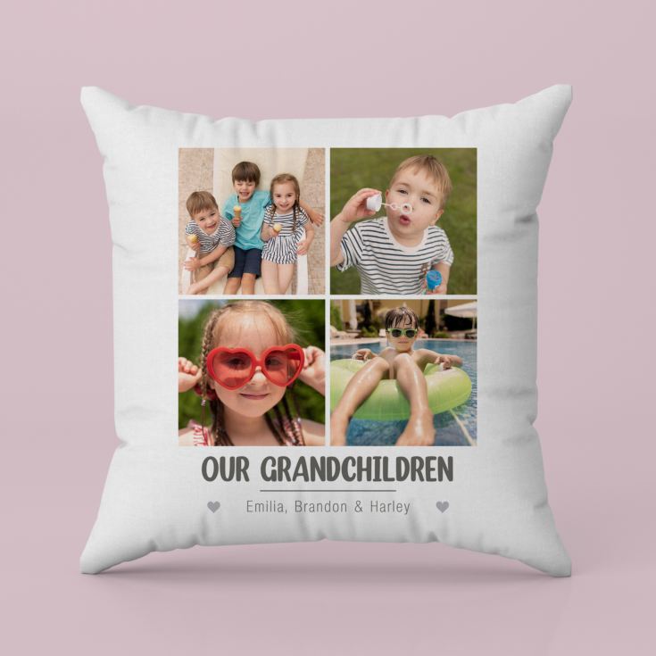 Personalised Grandchildren Multi Photo Cushion product image