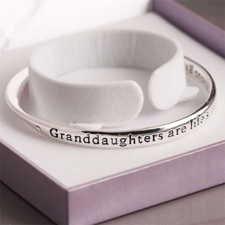 Granddaughter Bangle in Personalised Gift Box product image