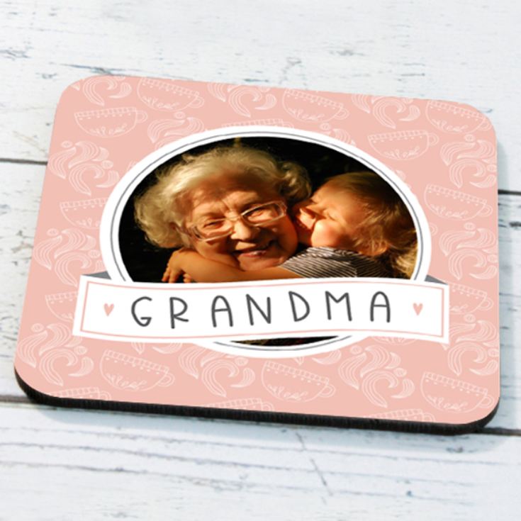 Personalised Photo Upload Grandma Coaster product image