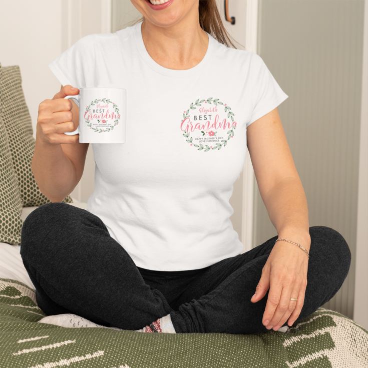 Personalised Grandma T-shirt And Mug Bundle product image