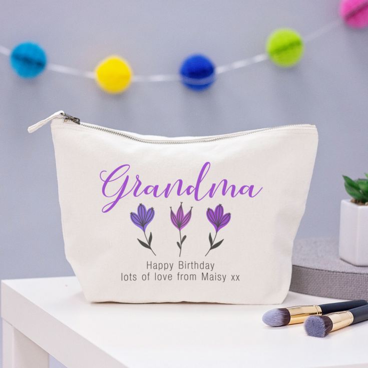Personalised Grandma Wash Bag product image