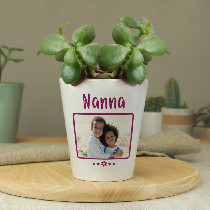 Personalised Grandma Photo Plant Pot product image