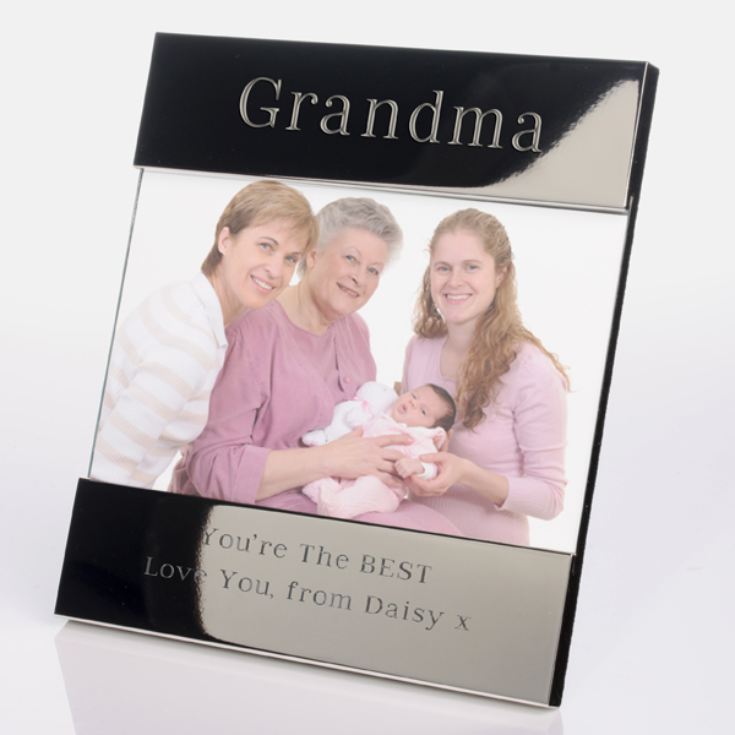 Engraved Grandma Silver Plated Photo Frame product image