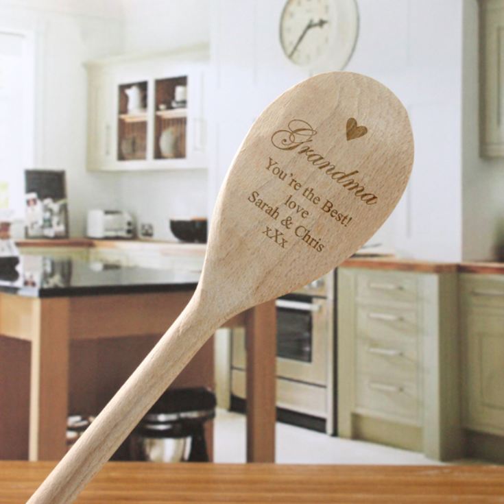Grandma's Personalised Wooden Spoon product image
