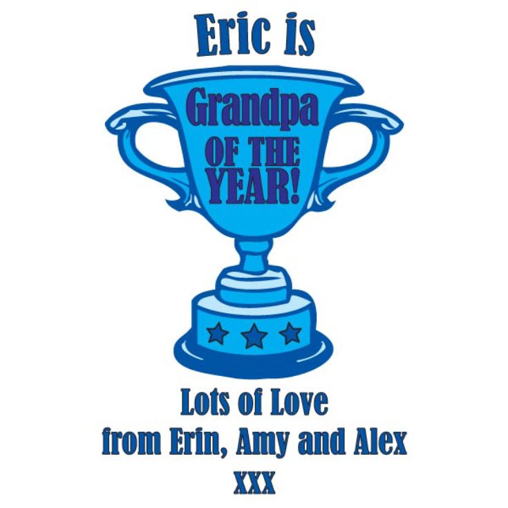 Grandpa of the Year Personalised Apron product image