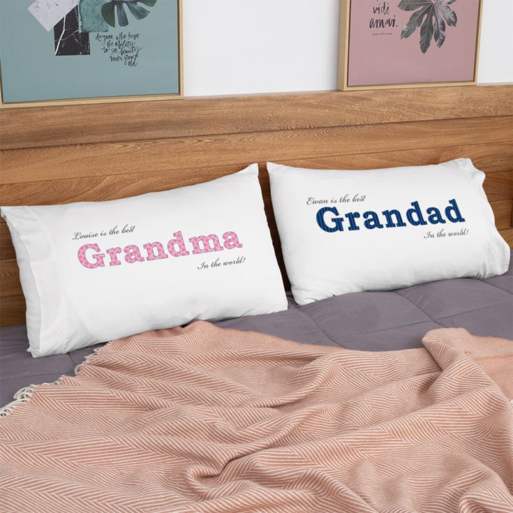 Grandparents Personalised Pillowcases product image