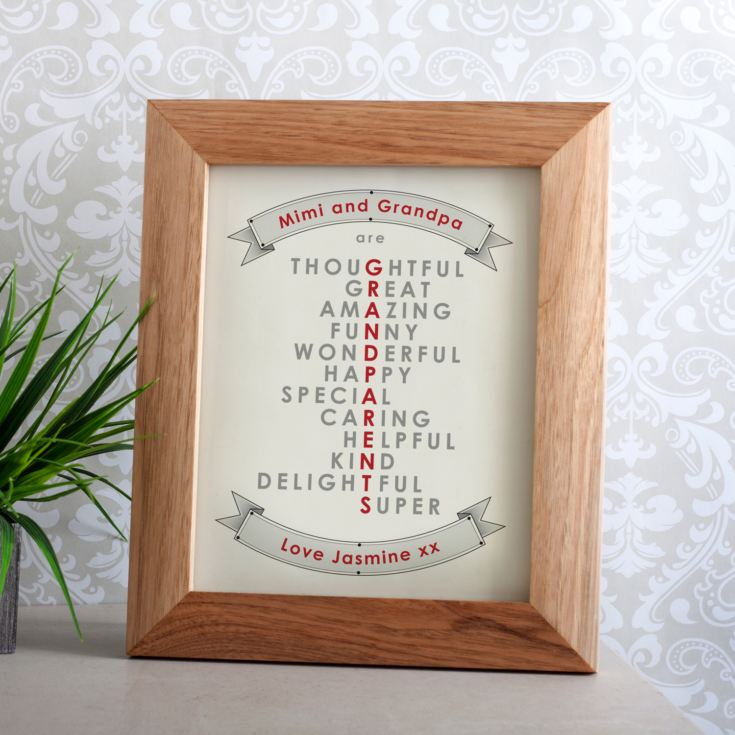 Personalised Grandparent Framed Print product image