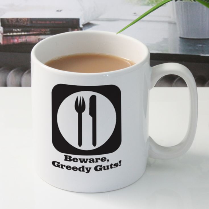Greedy Guts Personalised Mug product image