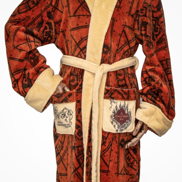 Marauder's Map Harry Potter Adult Hoodless Robe product image