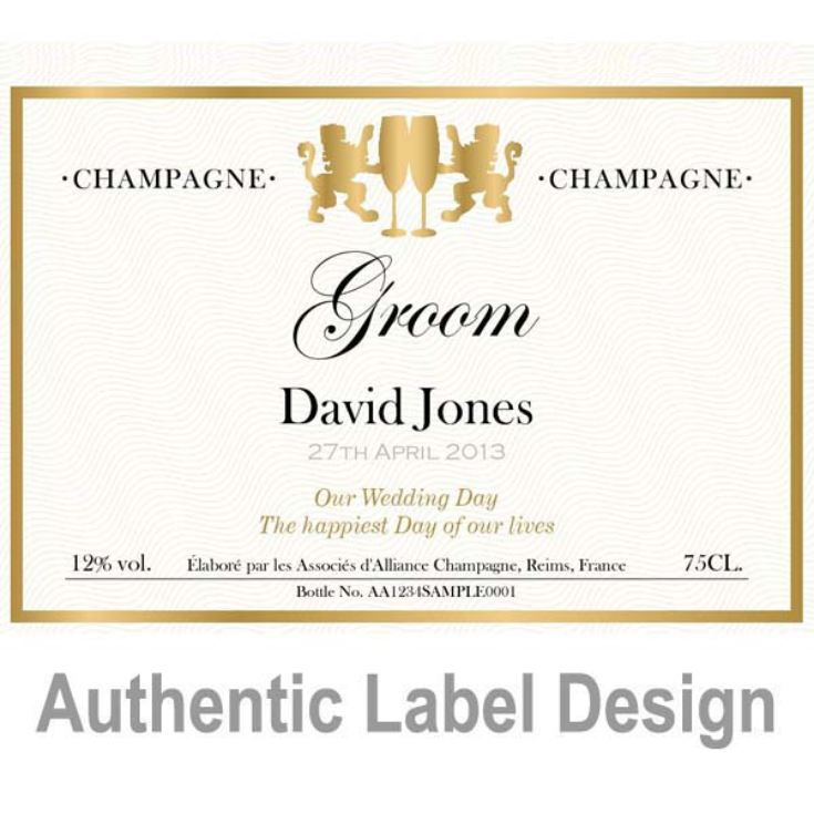 Groom Personalised Champagne product image