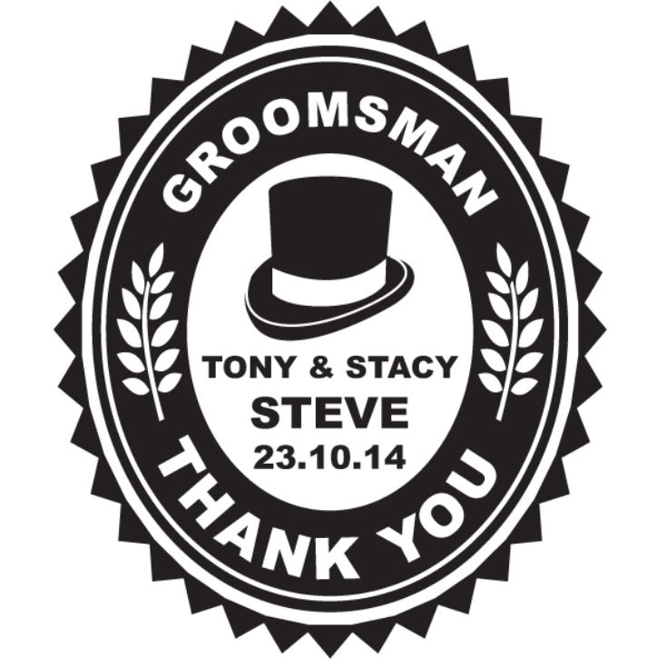 Personalised Groomsman Pint Glass product image