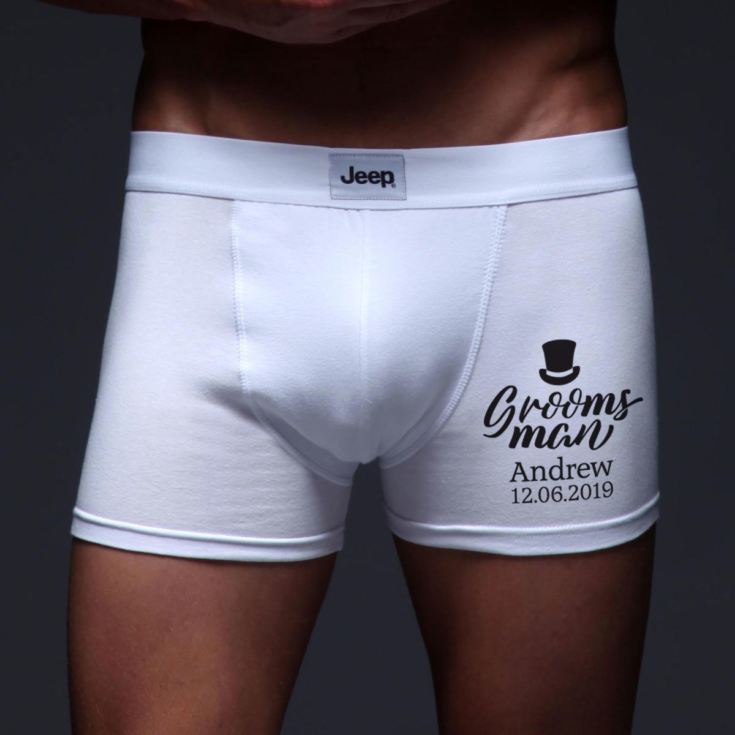 Personalised Groomsman Boxer Shorts product image
