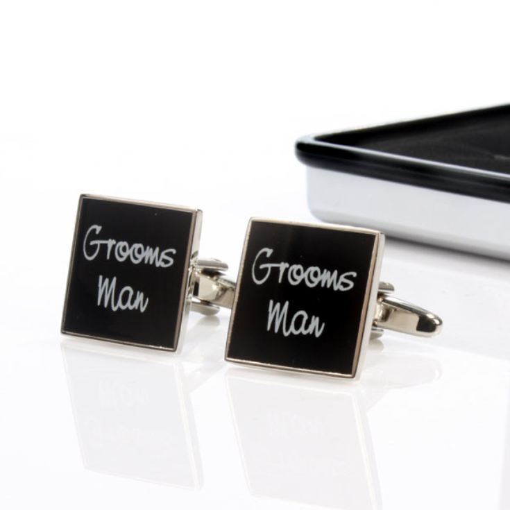 Wedding Party Cufflinks With Personalised Box product image
