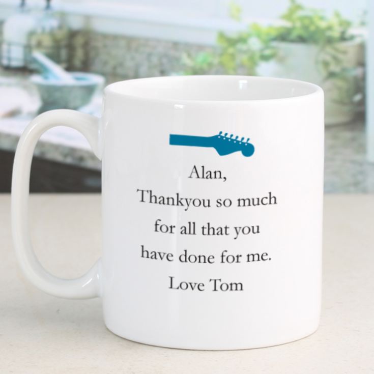 Personalised Simply The Best Guitar Design Mug The Gift Experience