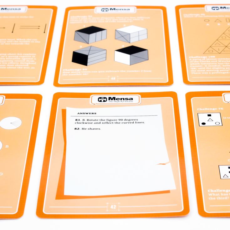 Mensa Card Puzzles and Challenges (Riddles & Conundrums) product image