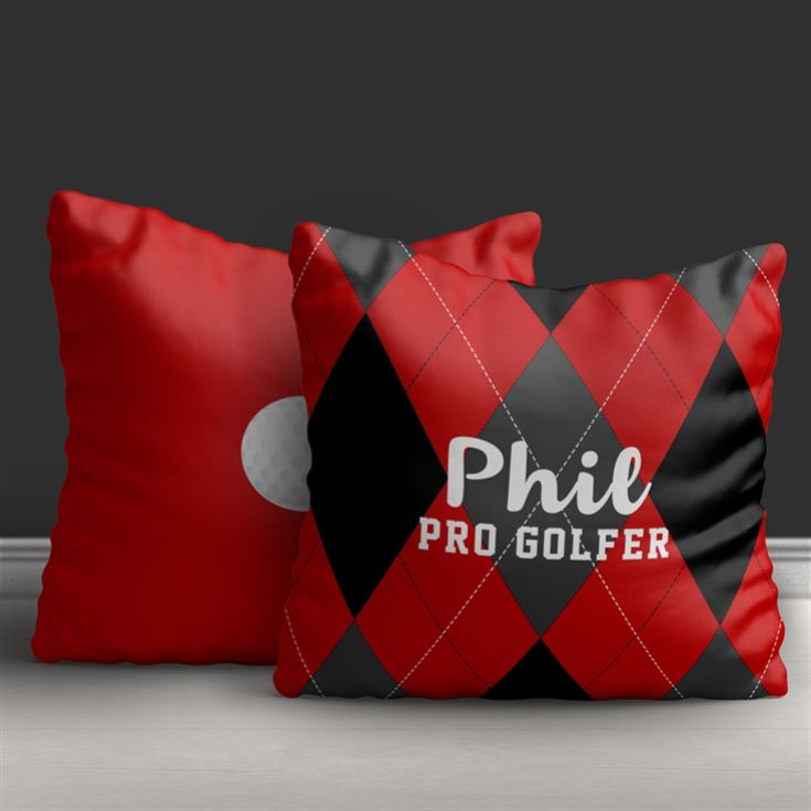 Personalised Pro Golfer Cushion product image