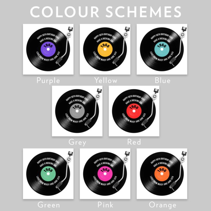 Personalised 60th Birthday Retro Record Cushion product image