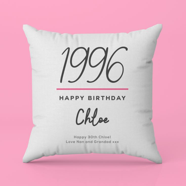 Personalised Classy 30th Birthday Year Cushion product image